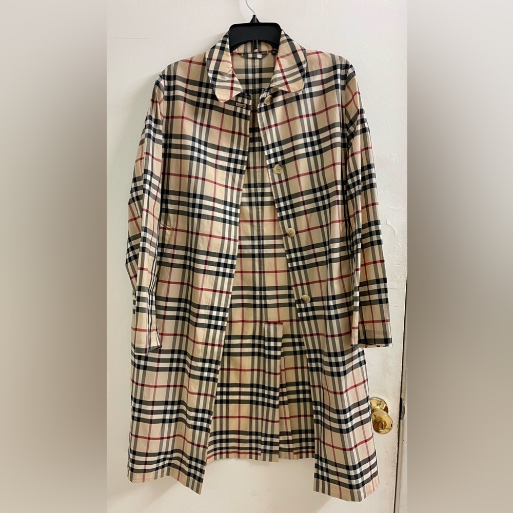 Burberry Women's Trench Coat - Beige Check Pattern